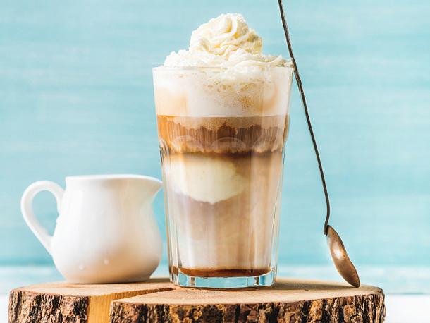 Eiskaffee, receta de café y helado 